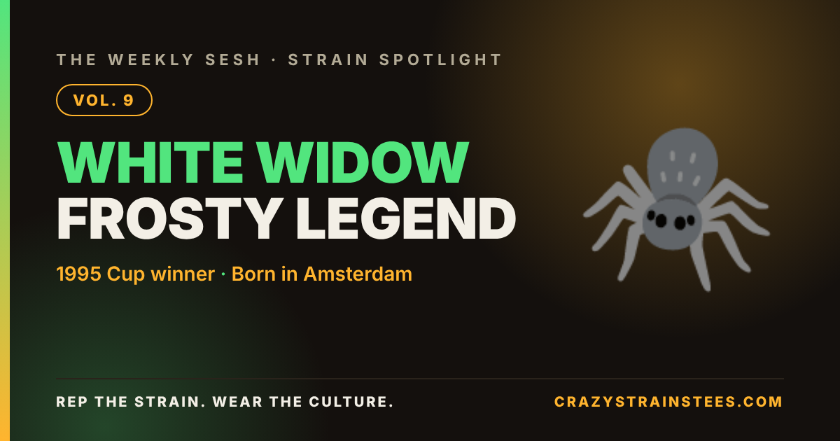 The Weekly Sesh Vol. 9 – Strain Spotlight: White Widow, the Frosty Legend of Amsterdam