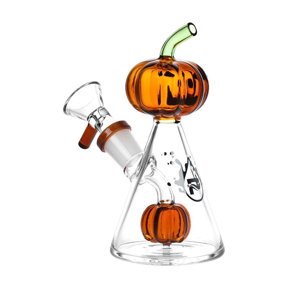 Pulsar Pleasant Pumpkin Pal Glass Water Pipe - 5.25&quot; / 14mm F