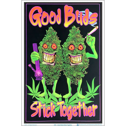 Good Buds Flocked Blacklight Poster - 23&quot;x35&quot;