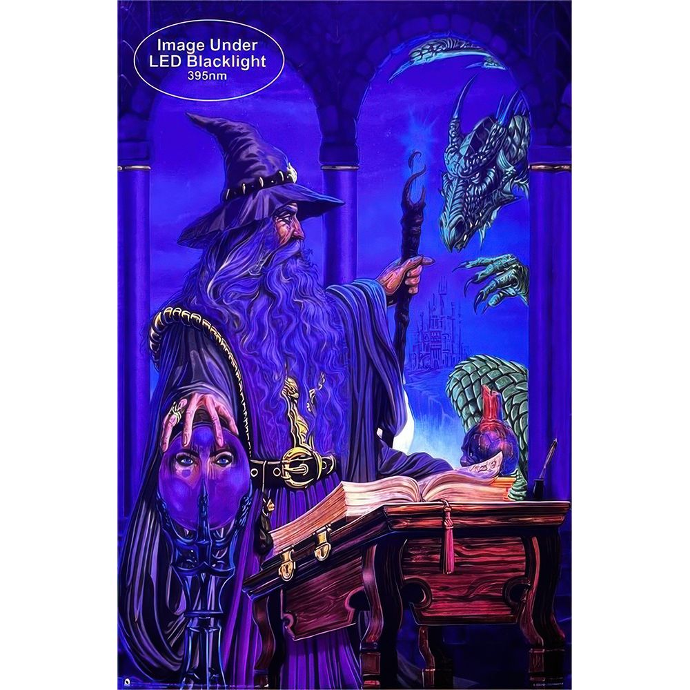 Wizard Emissary by Ed Beard Non-Flocked Black Light Poster - 24&quot;x36&quot;