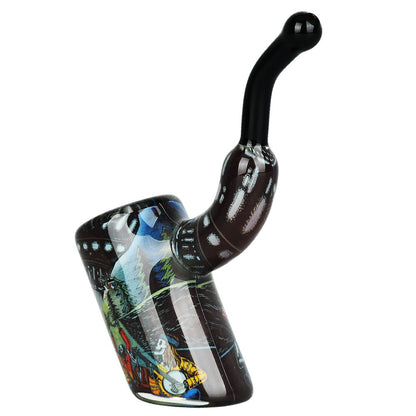 Grateful Dead x Pulsar Inside Print Bent Sherlock Pipe | 4&quot;