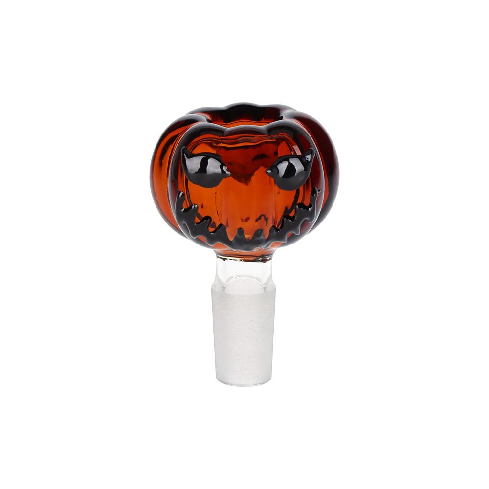 Pulsar Twisty And Wicked Jack-O-Lantern Glass Water Pipe - 11&quot; / 14mm F