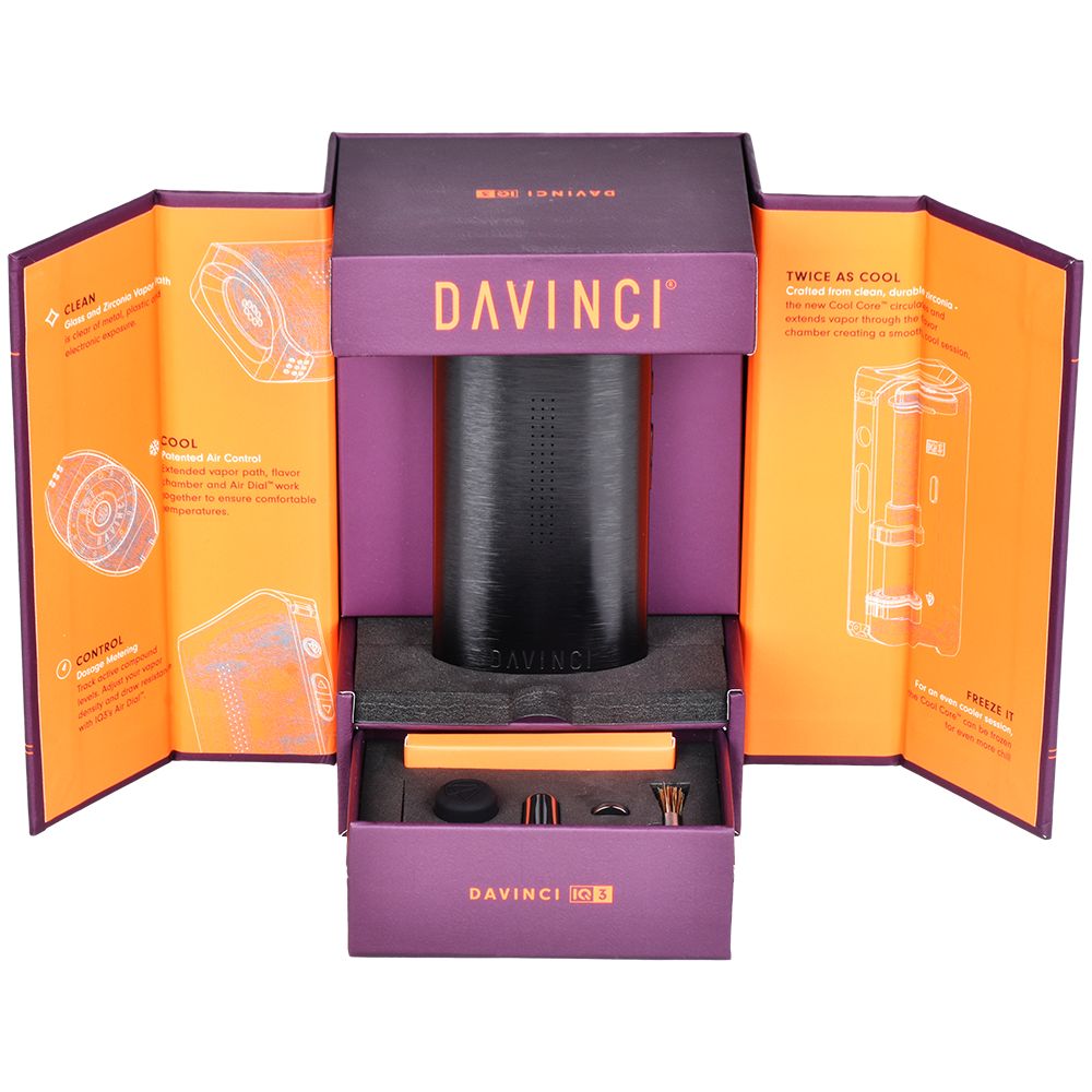 DaVinci IQ3 Dry Herb Vaporizer - 4000mah / Black