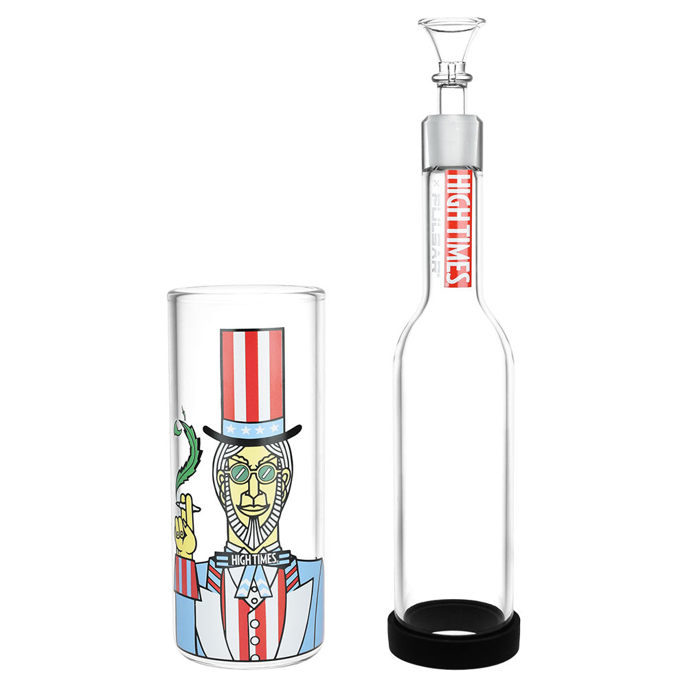 High Times x Pulsar Gravity Water Pipe - Uncle Sam / 11.5&quot; / 19mm F