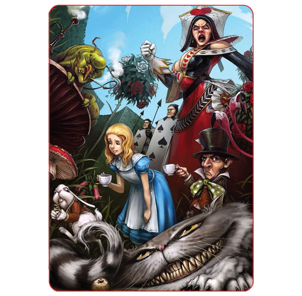 Alice and the Gang in Wonderland Sticker - 5.25&quot; x 3.8&quot;
