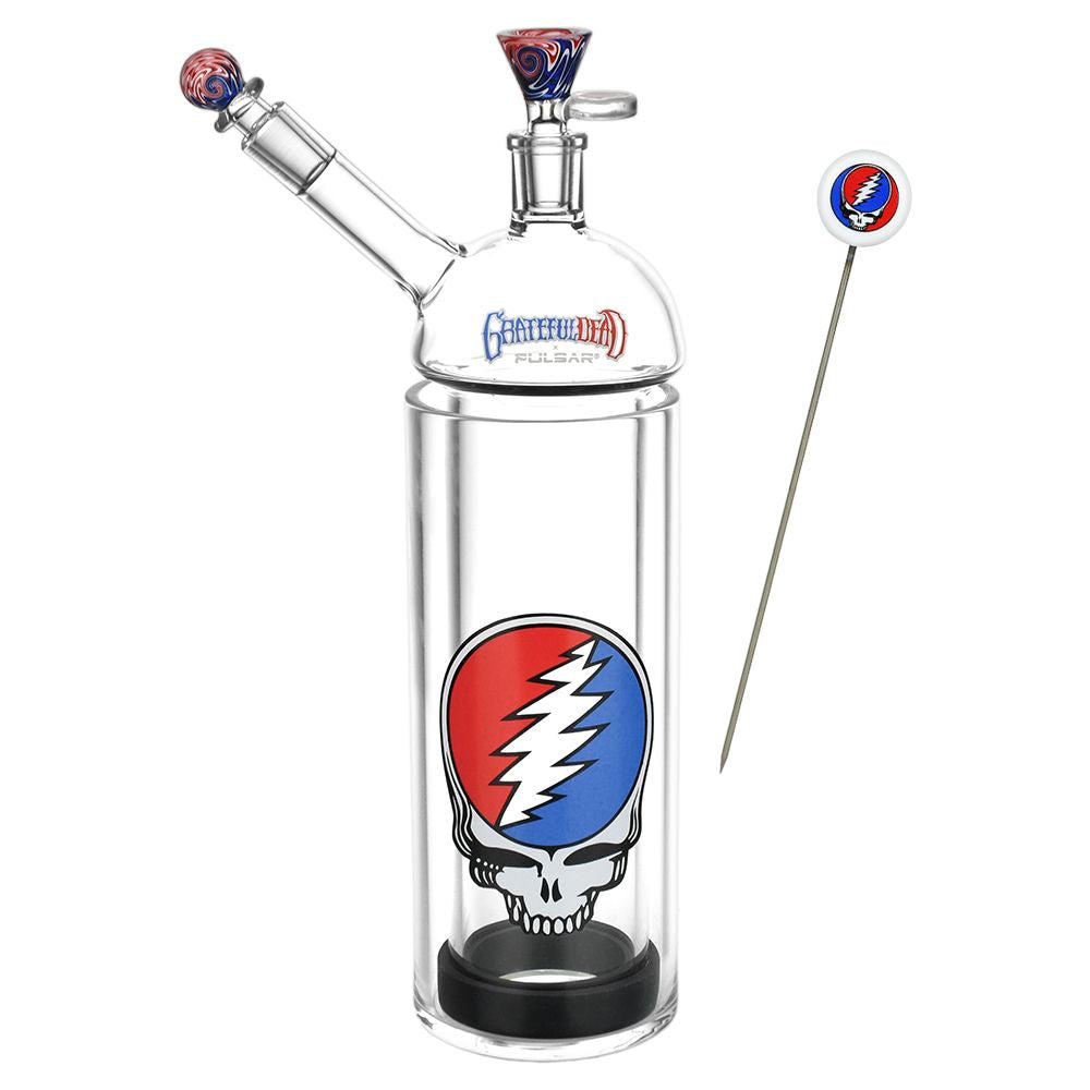 Grateful Dead x Pulsar Glass Gravity Waterpipe - 12.25&quot; / 14mm F