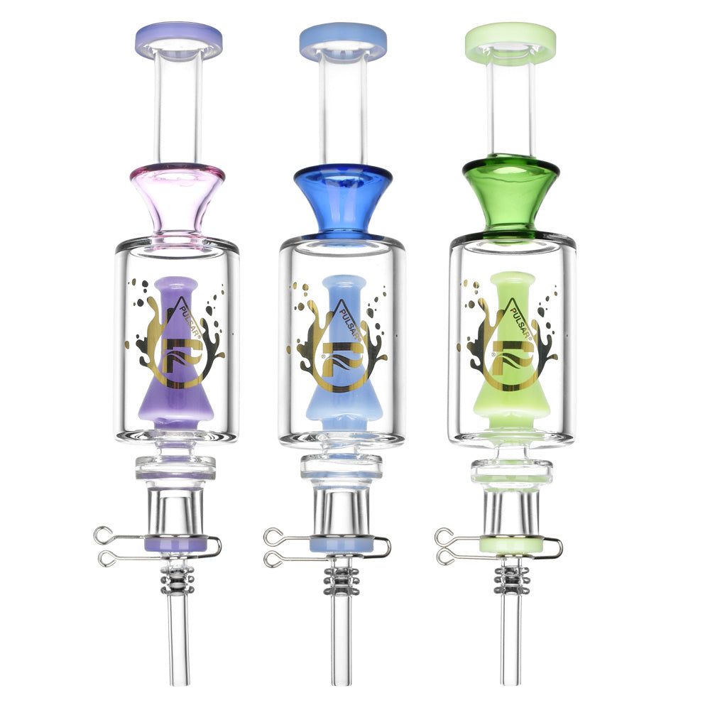 Pulsar Beaker Perc Vapor Vessel 2.0 w/ Quartz Tip | 8.5&quot; | 14mm F