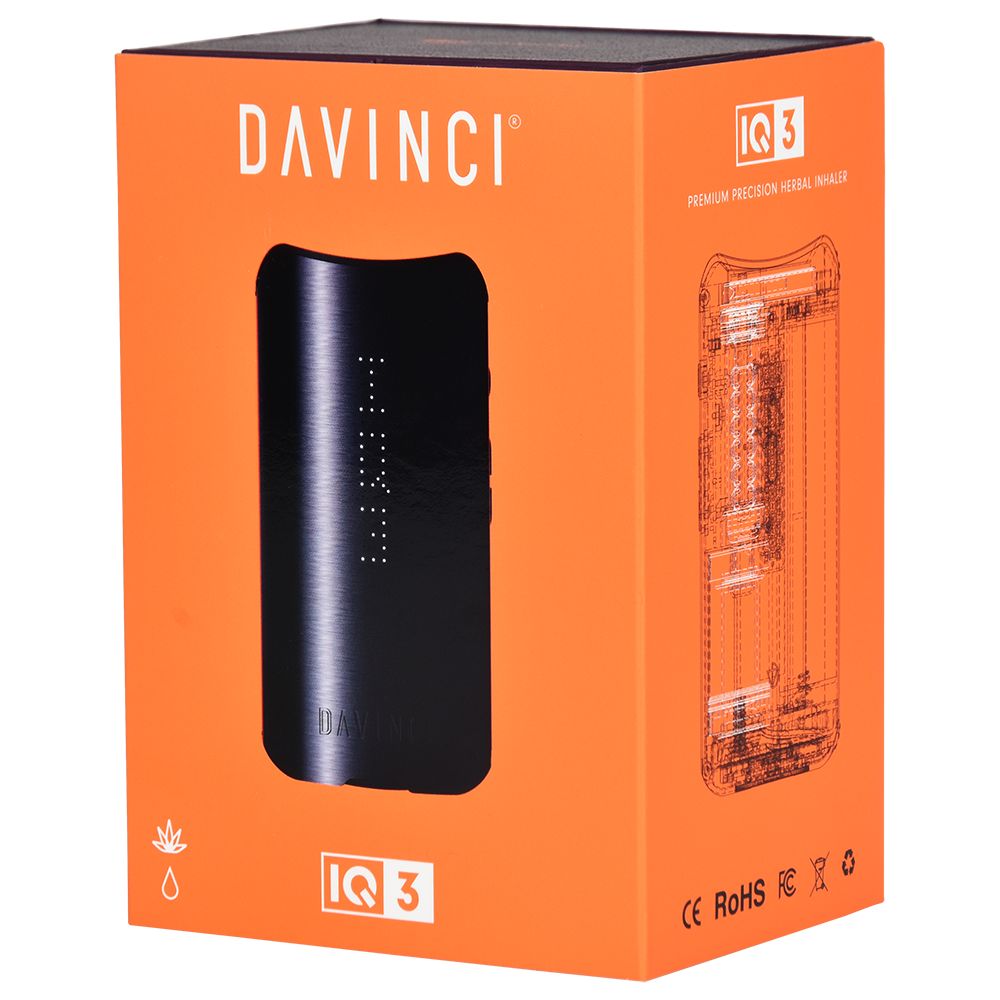 DaVinci IQ3 Dry Herb Vaporizer - 4000mah / Black