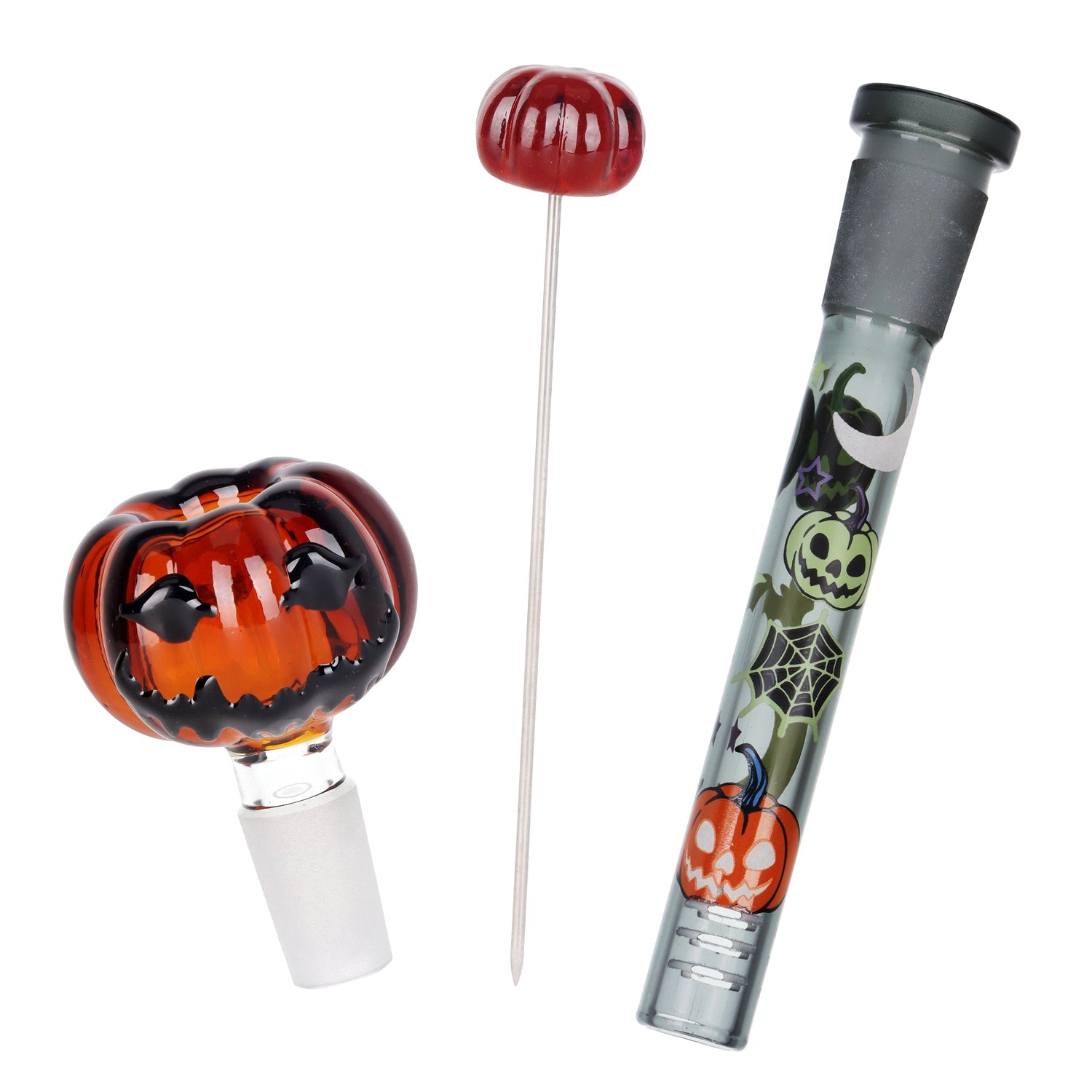 Pulsar Halloween Party Herb Pipe Glow Duo- 10&quot; / 14mm F