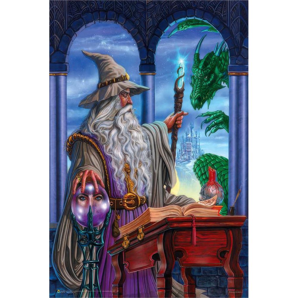 Wizard Emissary by Ed Beard Non-Flocked Black Light Poster - 24&quot;x36&quot;