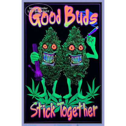 Good Buds Flocked Blacklight Poster - 23&quot;x35&quot;