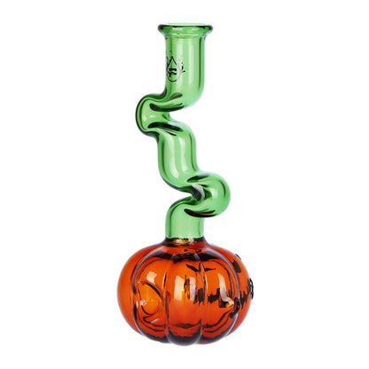Pulsar Twisty And Wicked Jack-O-Lantern Glass Hand Pipe - 5.7&quot;