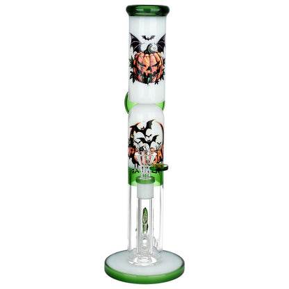 Pulsar Double Stacked Halloween Glass Water Pipe - 12.75&quot; / 14mm F